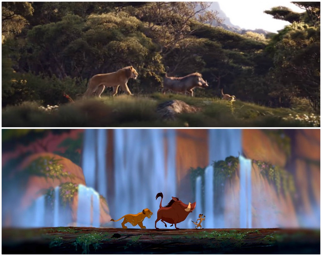 Simba, Tomón y Pumba. (Disney)