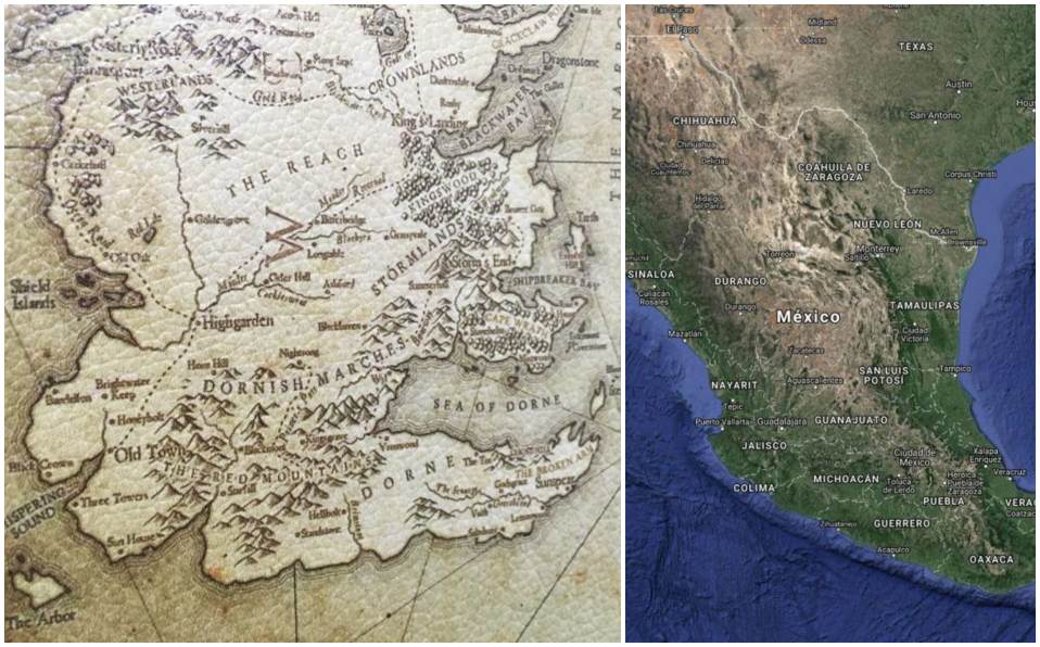 Un usuario comparó las siete casas con estados de la República Mexicana. (Especial)