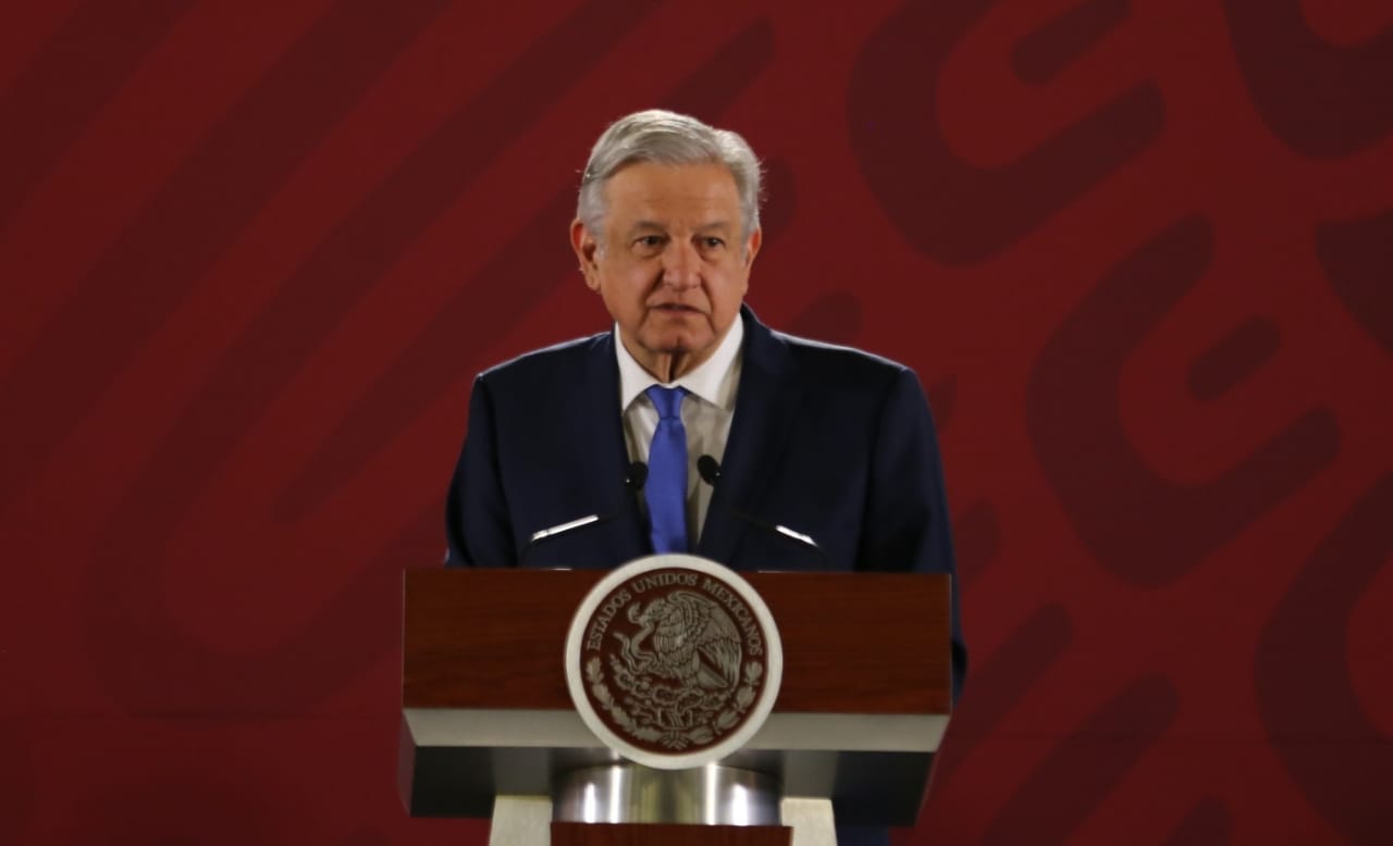Andrés Manuel López Obrador en Palacio Nacional. (Javier Ríos)