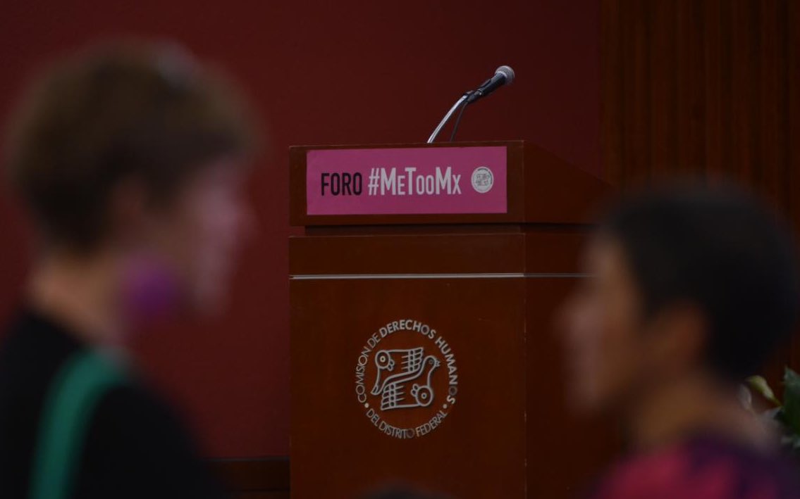 Foro #MeTooMex en la Comisión de Derechos Humanos de la Ciudad de México.
