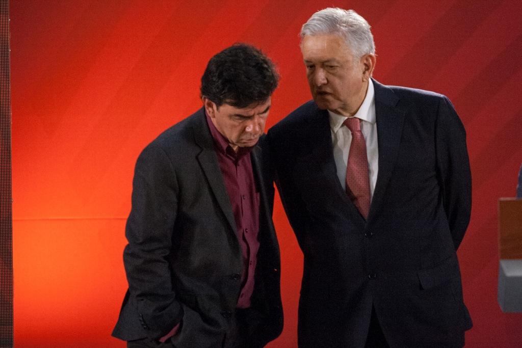 Jesús Ramírez y el presidente López Obrador (Cuartoscuro)