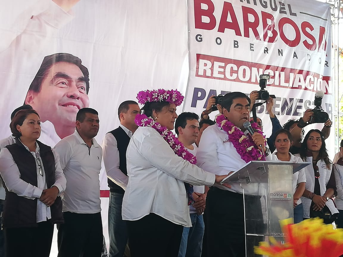 Luis Miguel Barbosa visitó el municipio de Zacatlán (Especial)