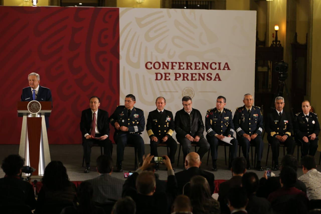Presentación de los integrantes de la coordinación de la Guardia Nacional. (Javier Ríos)