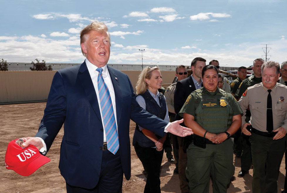 El 5 de abril, Donald Trump visitó Calexico, California, para supervisar los trabajos del muro fronterizo (Reuters).