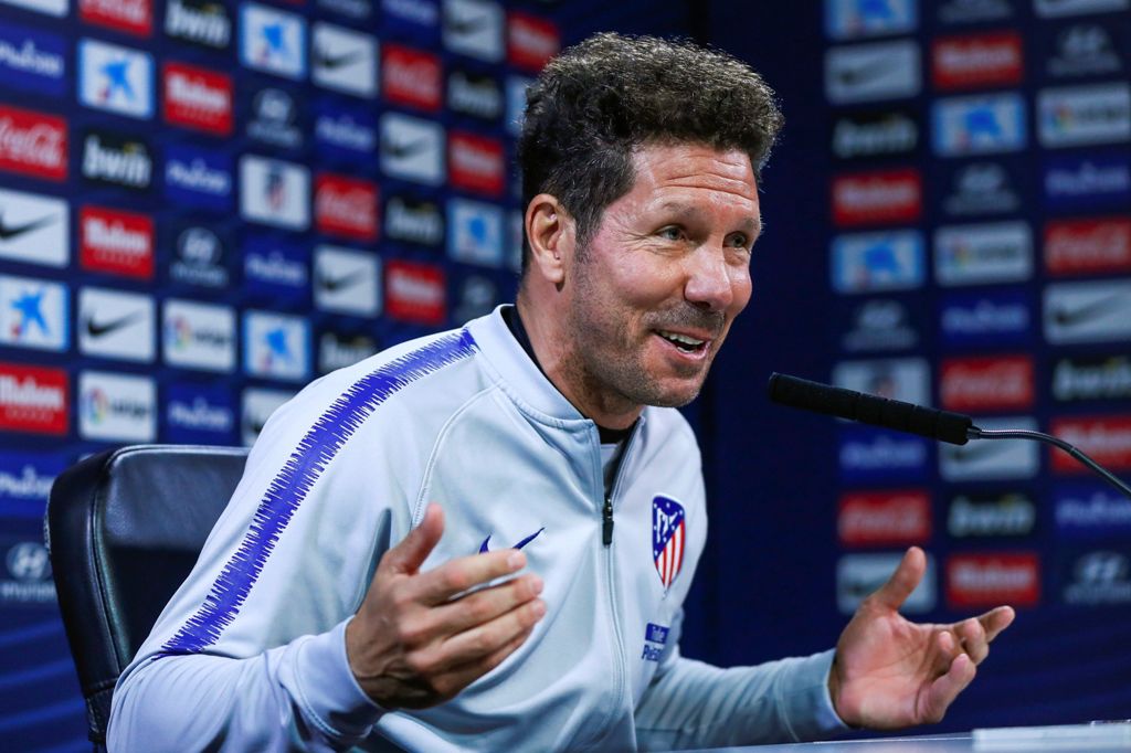 Diego Simeone en conferencia de prensa (EFE)