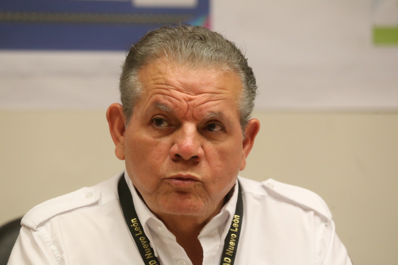 El director de la Agencia Estatal del Transporte, Jorge Longoria. (Leonel Rocha)