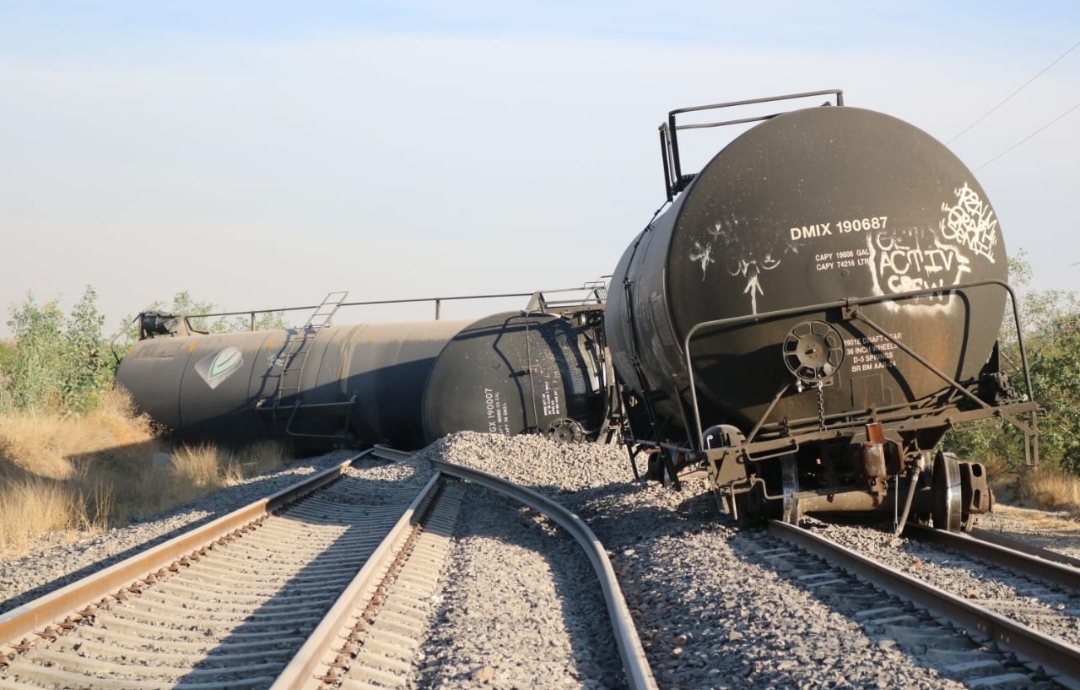 Se descarrila tren en Silao  (Dany Béjar)