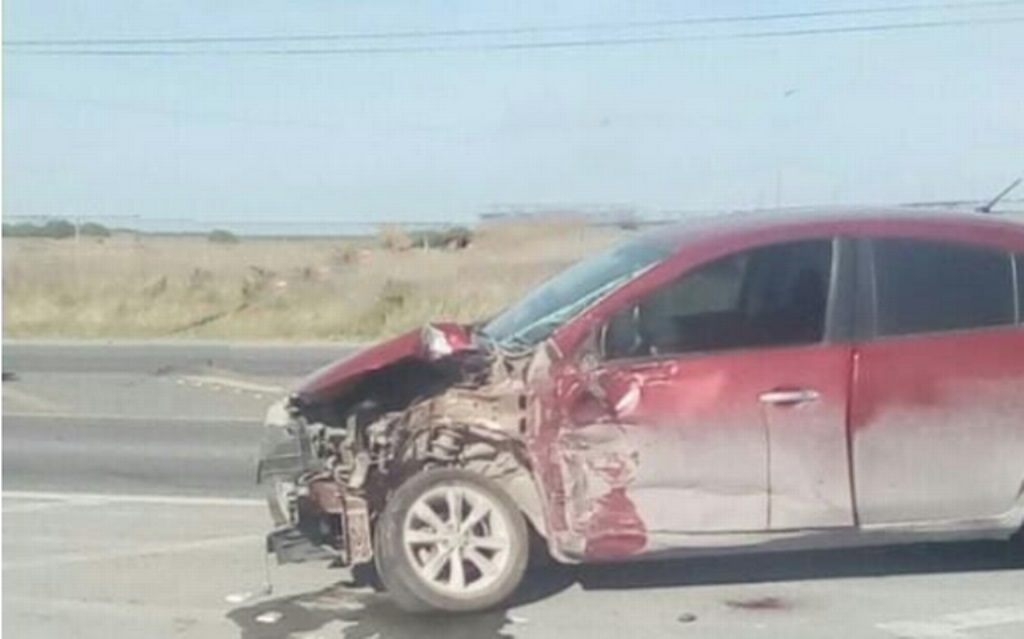 Automóvil involucrado en el percance.