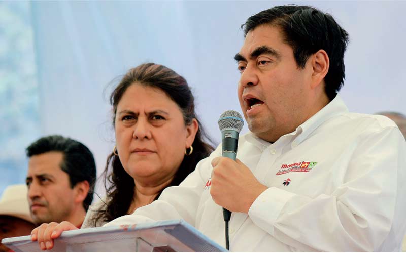 El consejo del INE en Puebla ratificó el registro de la candidatura de Miguel Barbosa. (Foto: Agencia Enfoque)