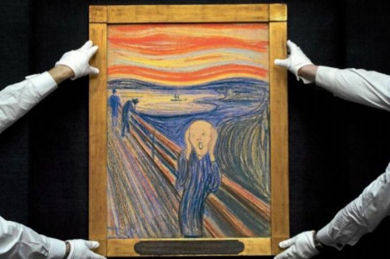 'El grito', de Edvard Munch, en la casa de subastas Sotheby's. (Tomada de El Mundo)