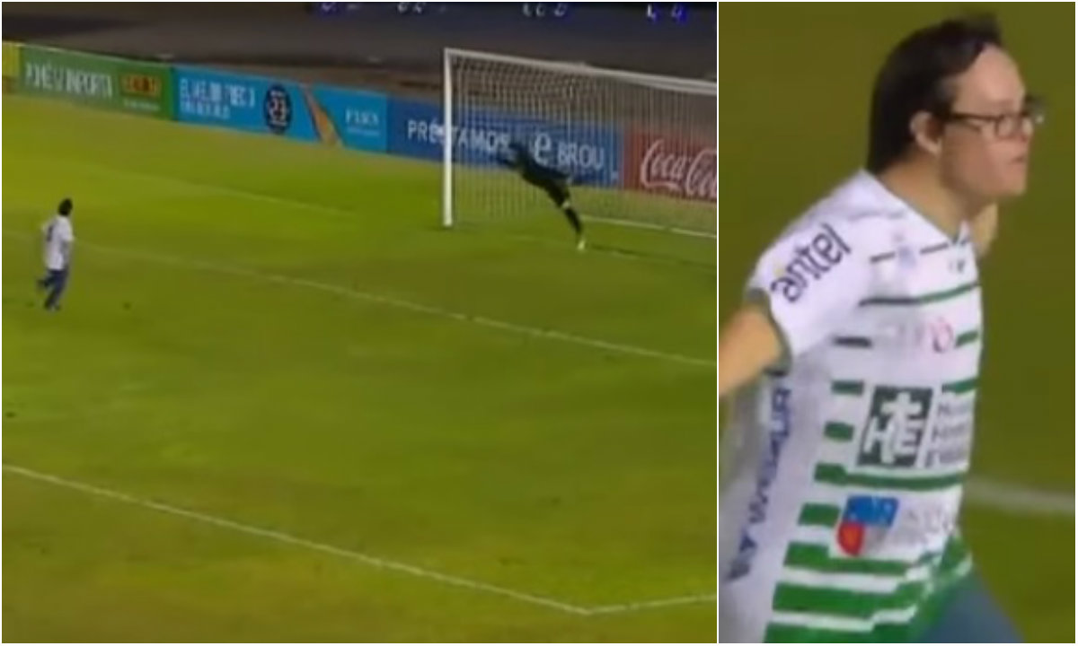 Niño con Síndrome de Down anota penal a Peñarol (Especial)
