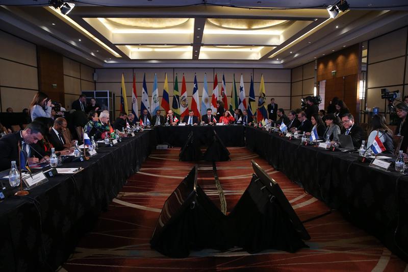 Vista general durante la XII reunión de Cancilleres del Grupo de Lima. (EFE)