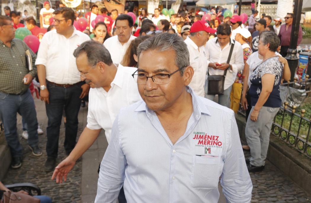 Alberto Jiménez Merino visitó el municipio de Hueuchinango (Especial)