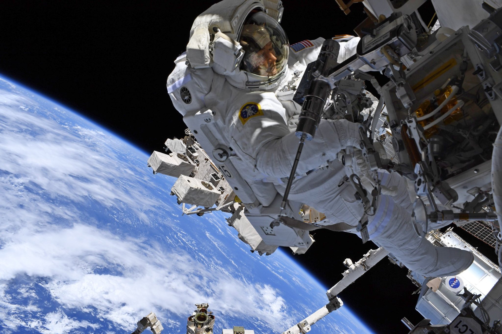 La astronauta Christina Koch se encuentra en la Estación Espacial Internacional desde el 14 de marzo. (Twitter | @Astro_Christina)