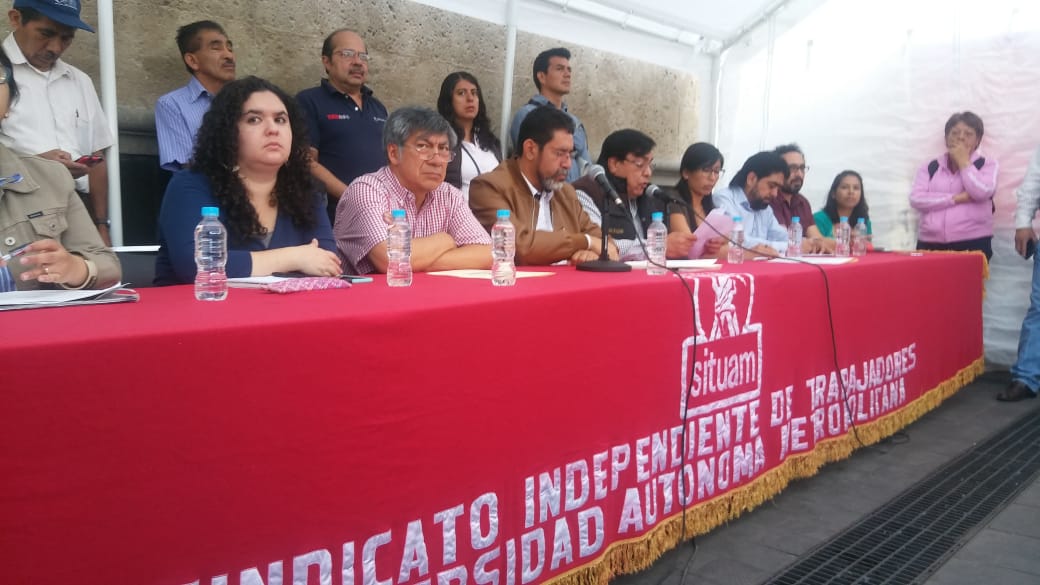 Integrantes del SITUAM y autoridades de la UAM siguen sin alcanzar acuerdos para levantar la huelga (César Velázquez)