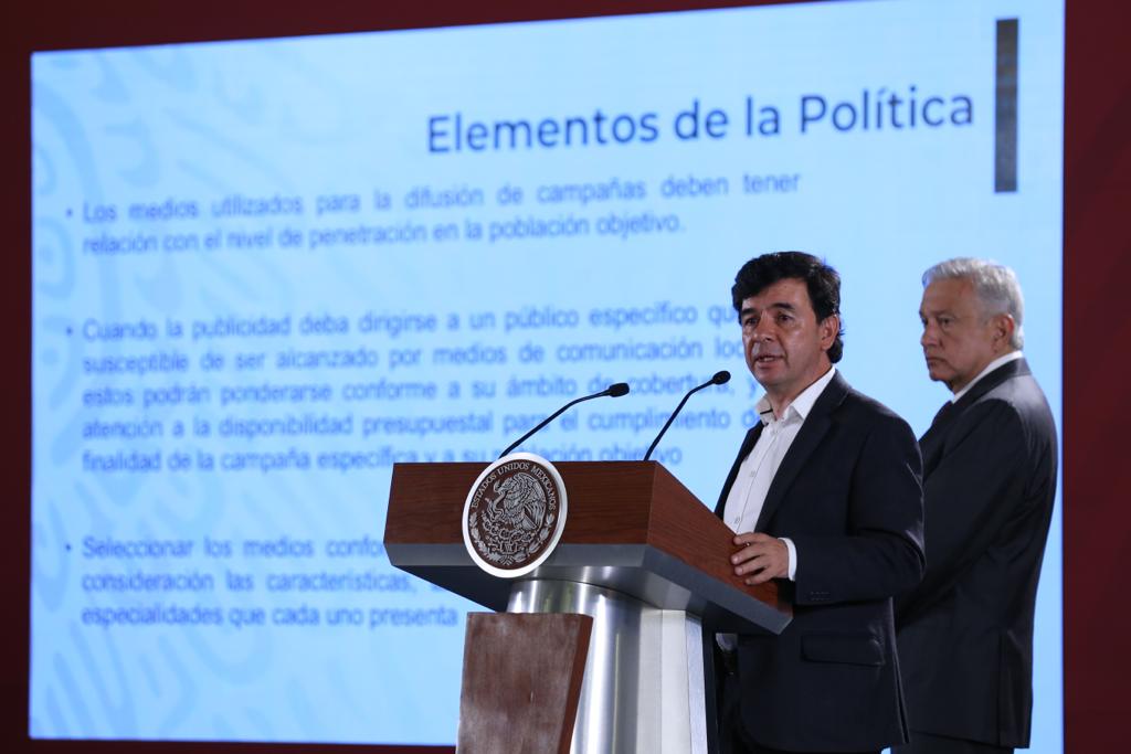 Jesús Ramírez, vocero de la Presidencia. Nelly Salas