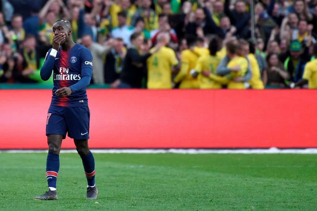 Moussa Diaby durante el juego del PSG contra el Nantes (AFP)