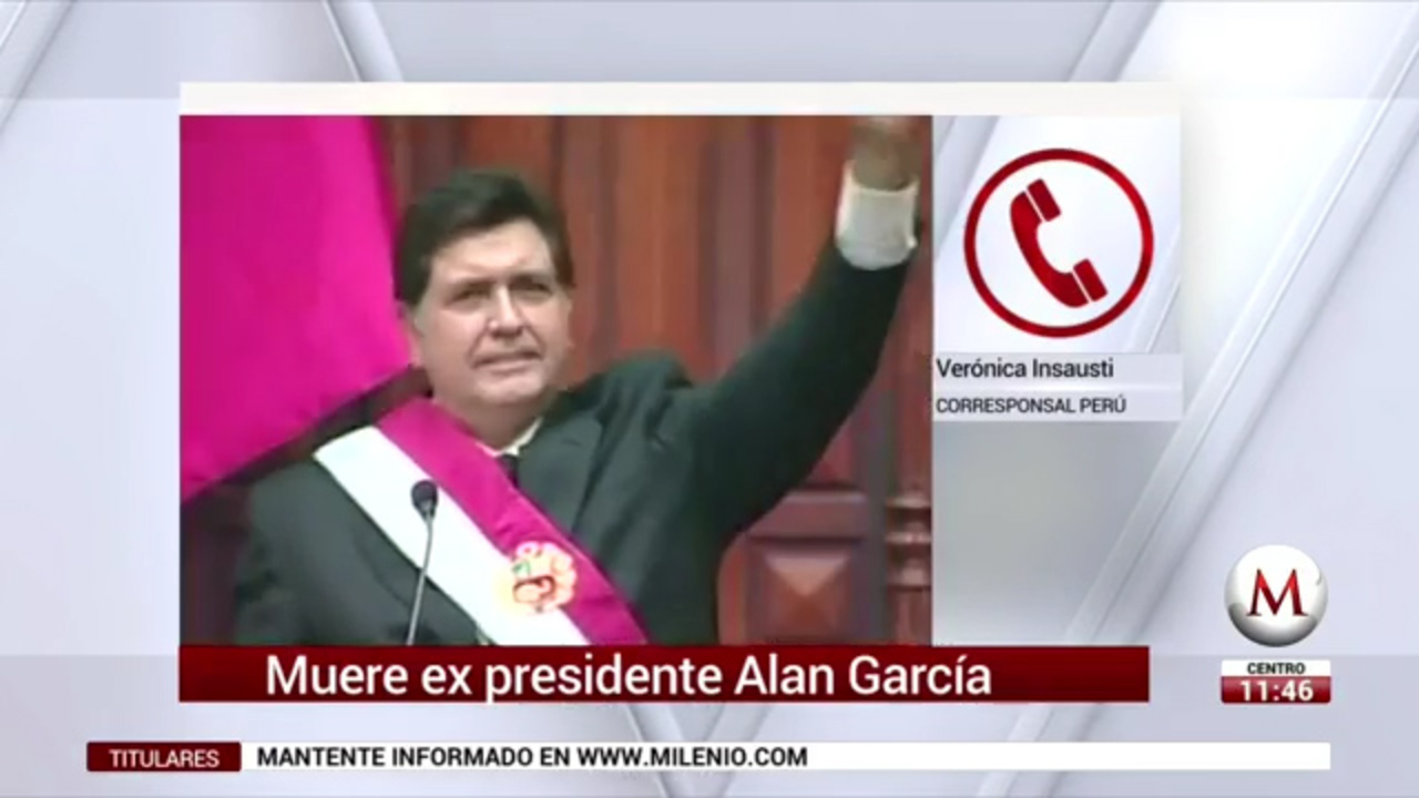 Muere ex presidente Alan García Verónica Insausti Grupo Milenio