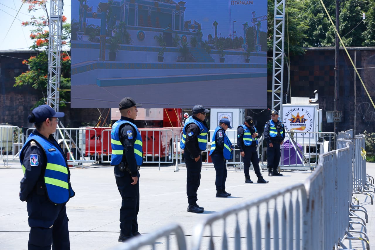 Policía Auxiliar desplegará 300 elementos para garantiza la seguridad en la 176 representación de la Pasión de Cristo (Araceli López)