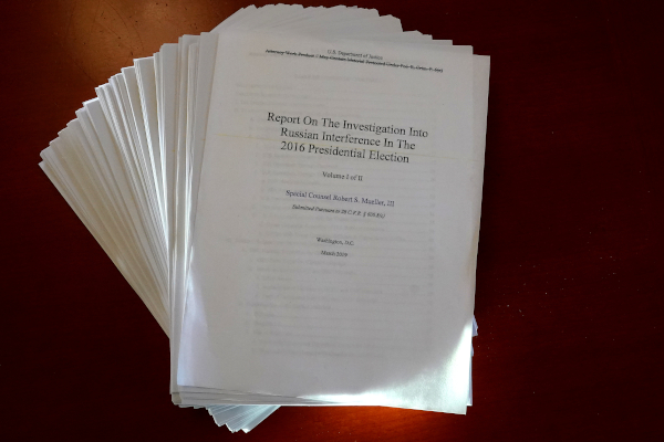El informe del fiscal especial Robert Mueller sobre el papel de Rusia en la elección presidencial de EU de 2016. |Reuters