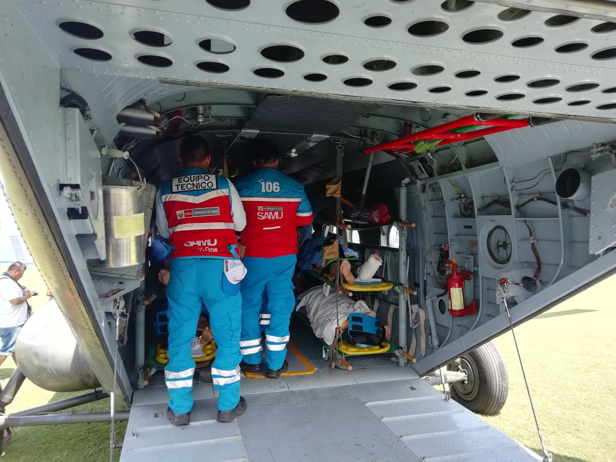 Servicios de urgencia atendieron de manera inmediata a los heridos. (@SAMUPeru106)