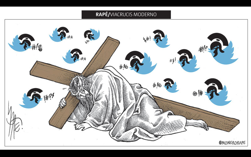 Viacrucis moderno.