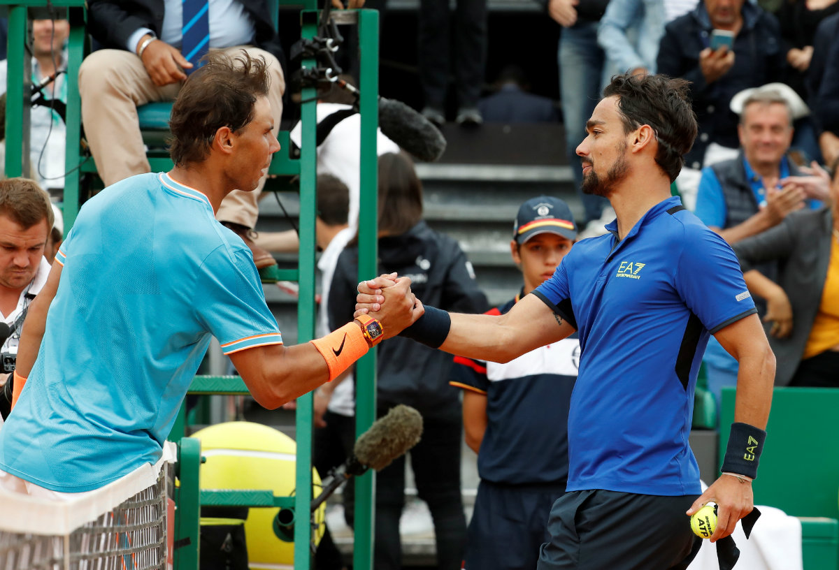 Fabio Fognini elimina a Rafael Nadal y jugará la Final en Montecarlo (Reuters)