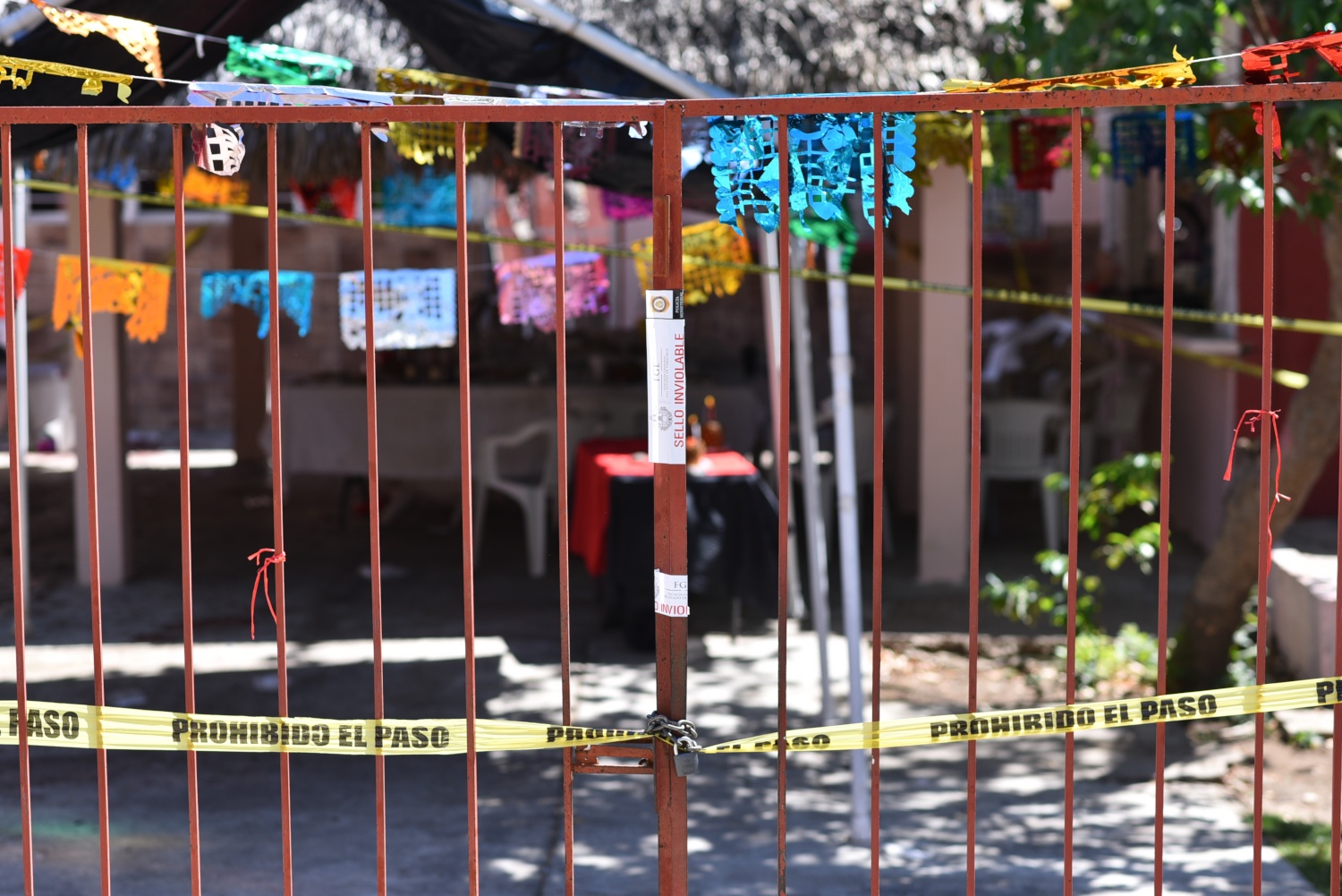 La zona donde ocurrió el ataque se encuentra resguardada. (Cuartoscuro)
