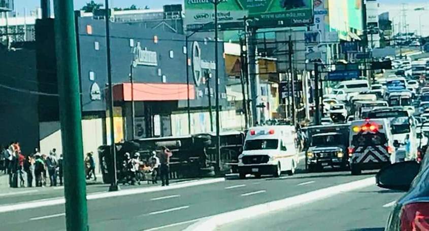 Percance en la Hidalgo de Tampico.