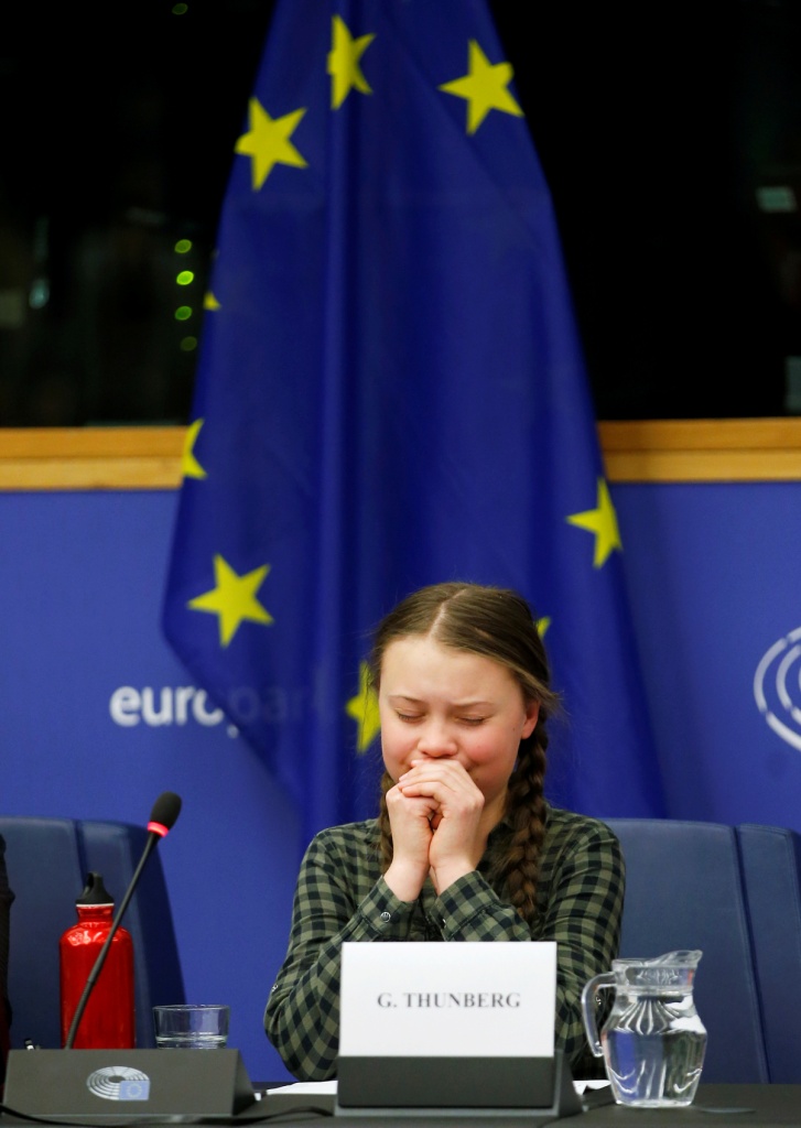Thunberg pidió a los eurodiputados más "determinación" porque se está acabando el tiempo. Reuters