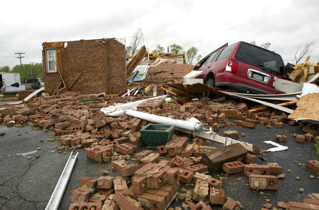 Los tornados ocurrieron en Reston, Fredericks Hall, Barham y Forksville. AP