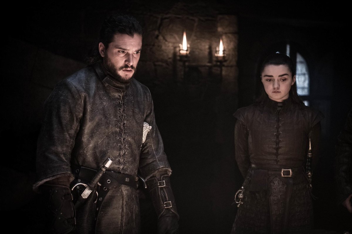 Jon Snow y Sansa Stark en el segundo episodio de 'Game of Thrones' (HBO).