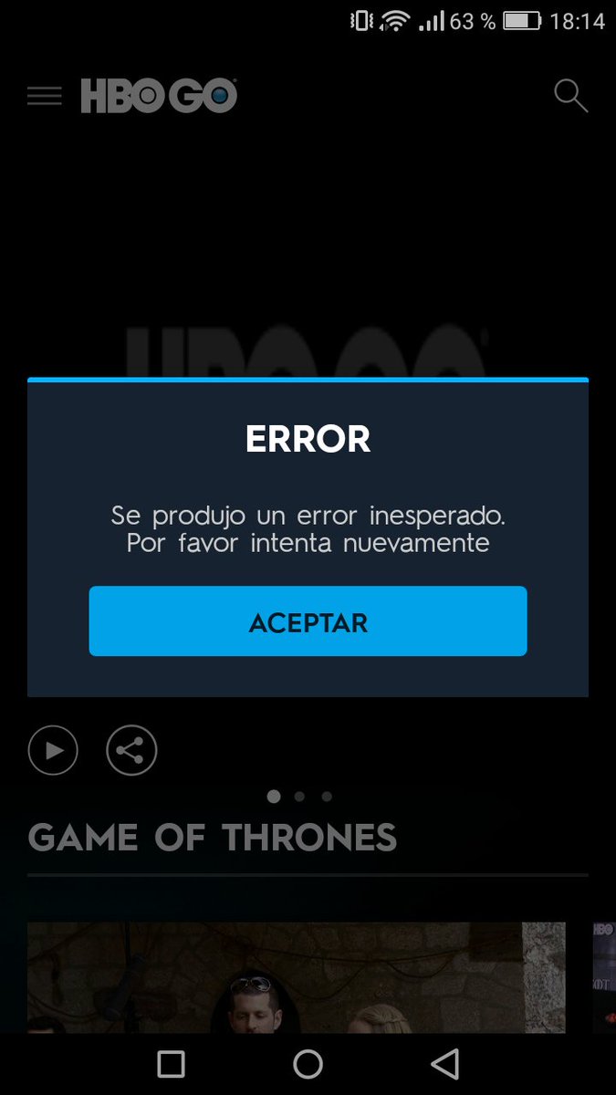 Usuarios de HBO GO reportaron fallas en el servicio.