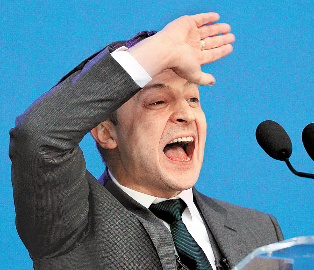 Volodimir Zelenski no tiene experiencia política. (Reuters)