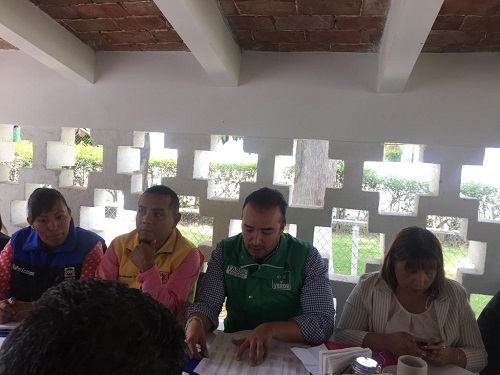 Conferencia de prensa de integrantes del PVEM, PAN y PRD. (Alejandra Gudiño)