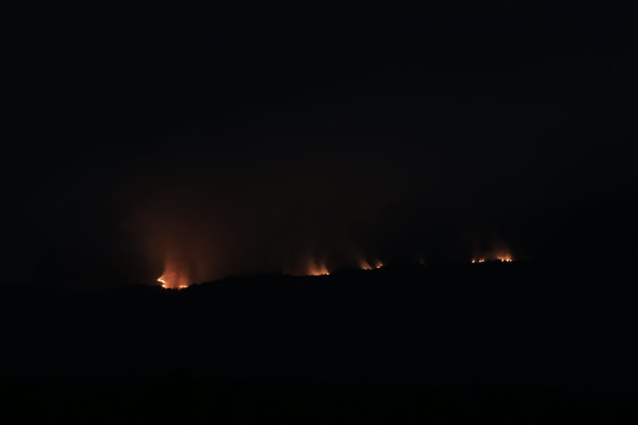 Se mantiene coordinación con las autoridades del estado de Puebla durante las labores de contención del incendio (Especial)