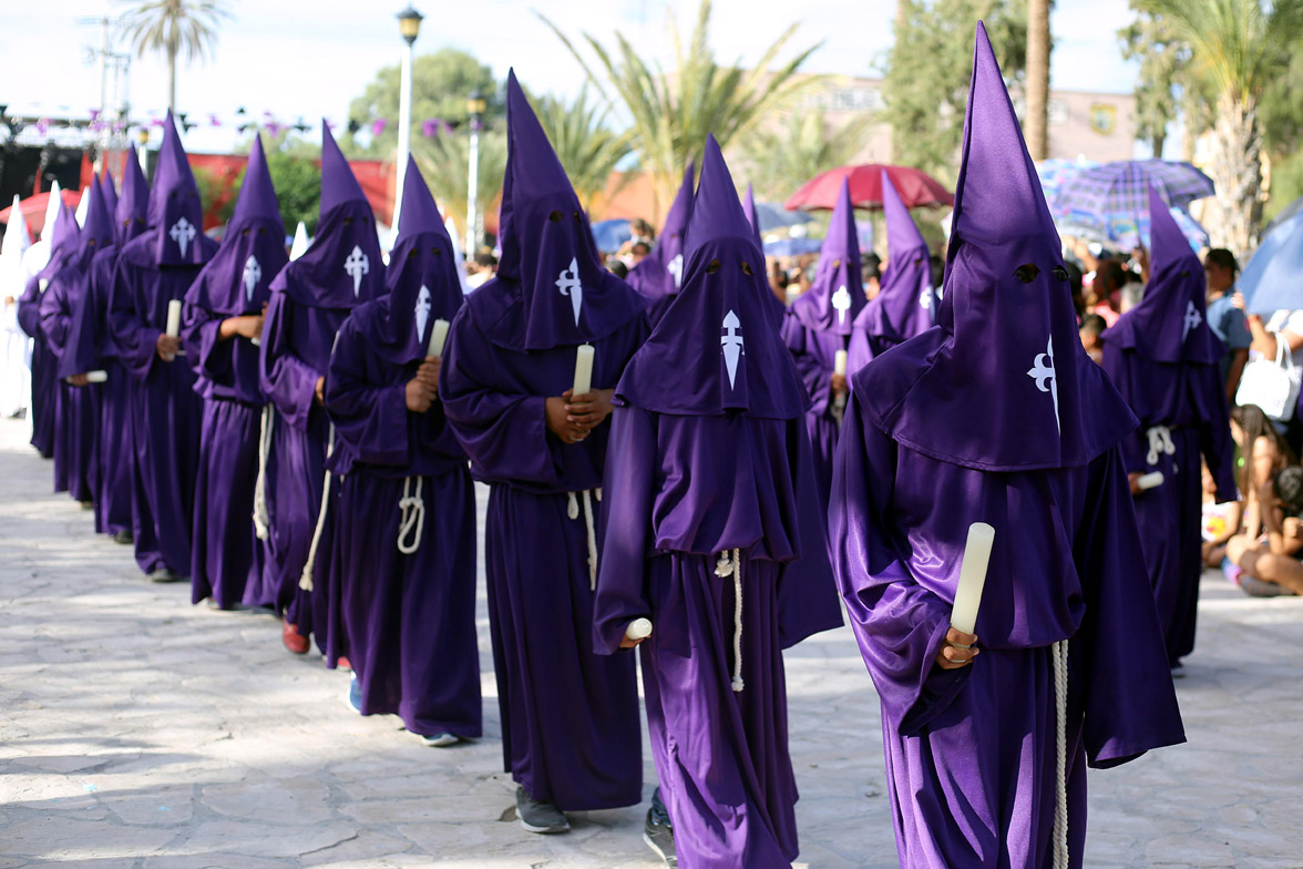 Procesión del Silencio en el Pueblo Mágico de Viesca. (Rolando Riestra)