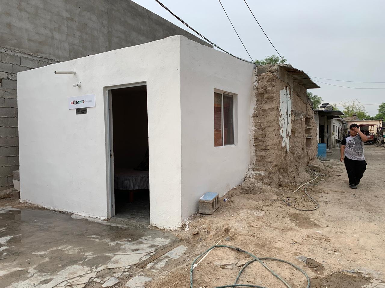 El programa de 'Cuartos Adicionales' construyó 960 pies de casa en Coahuila. (Christian Sánchez)
