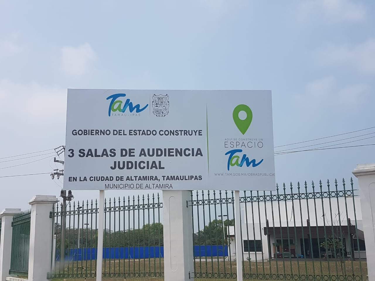 Construyen tres salas de audiencia judicial en Altamira (Foto/Jesús Alberto García=