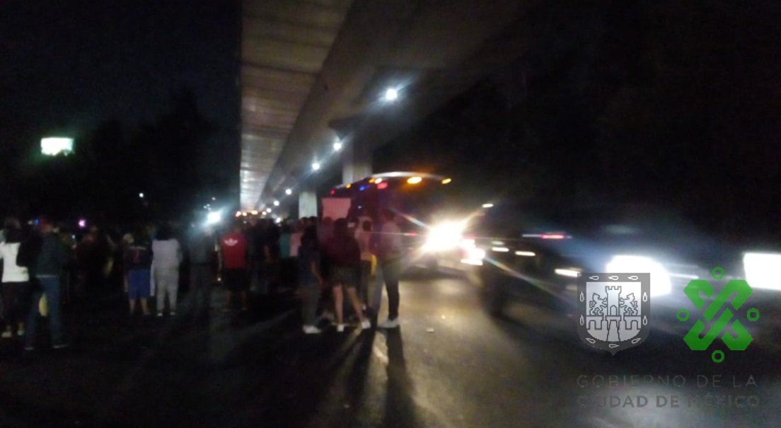 El boqueo se retiró de la México-Cuernavaca. (@OVIALCDMX)