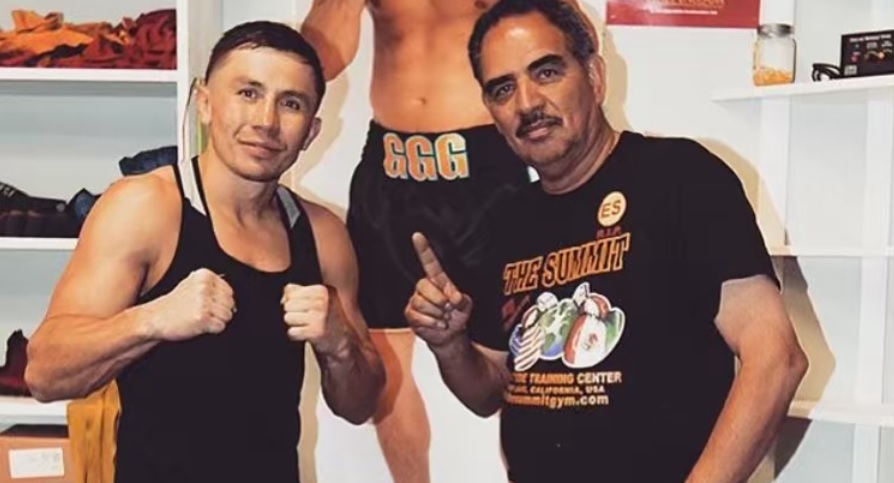 Golovkin y Abel Sánchez (Instagram)