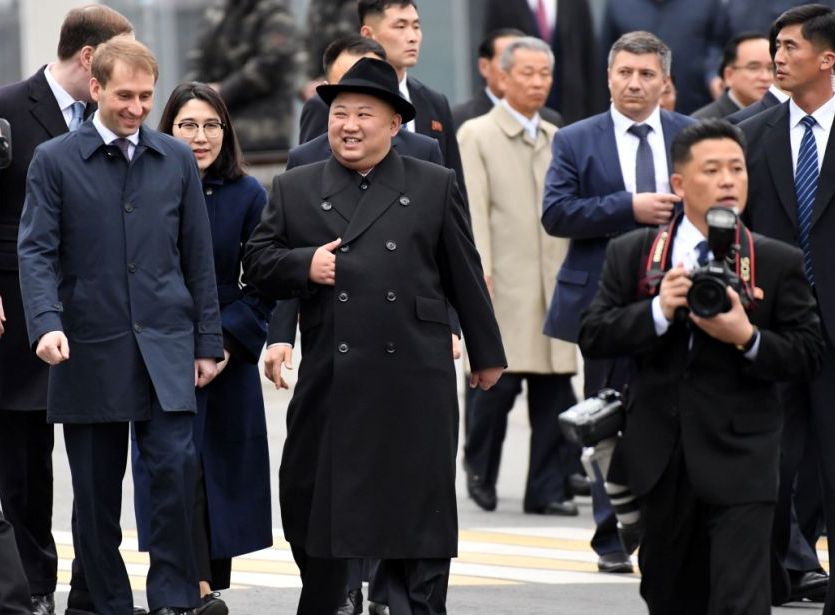 Kim Jong Un llegó a Vladivostok, para su primera reunión con Vladimir Putin. | AFP
