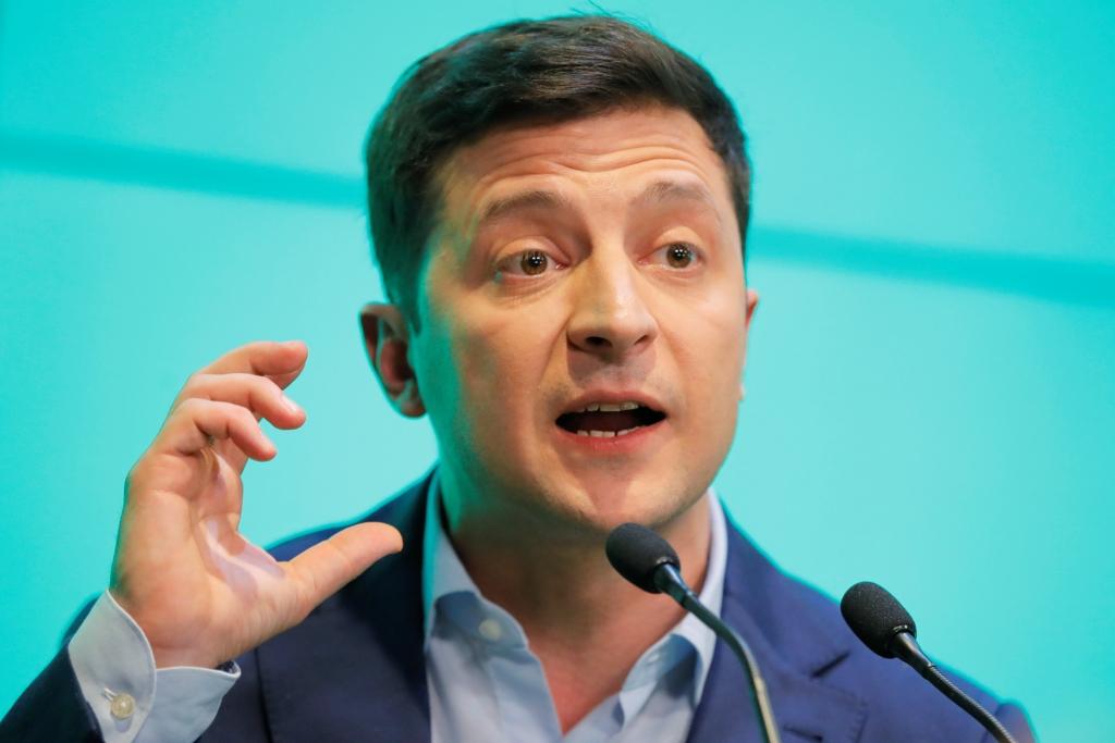 Volodimir Zelenski fue electo presidente de ucrania el pasado domingo con el 73.22 por ciento de los votos (AP)