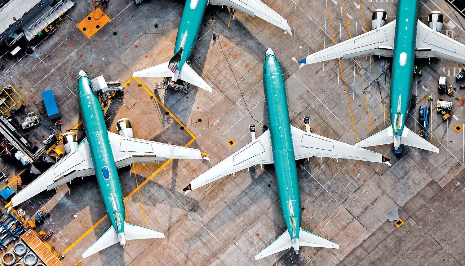 La fábrica de Renton, donde se fabrica el modelo de avión siniestrado. (Lindsey Wasson/Reuters)