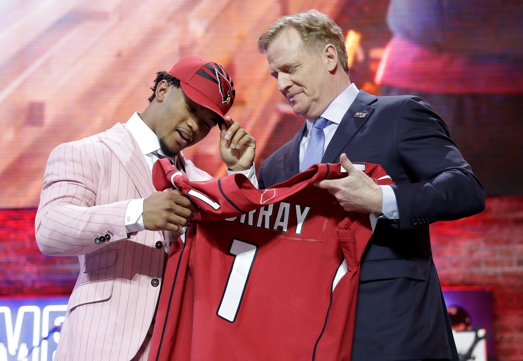 Kyler Murray fue seleccionado por Arizona (AP)