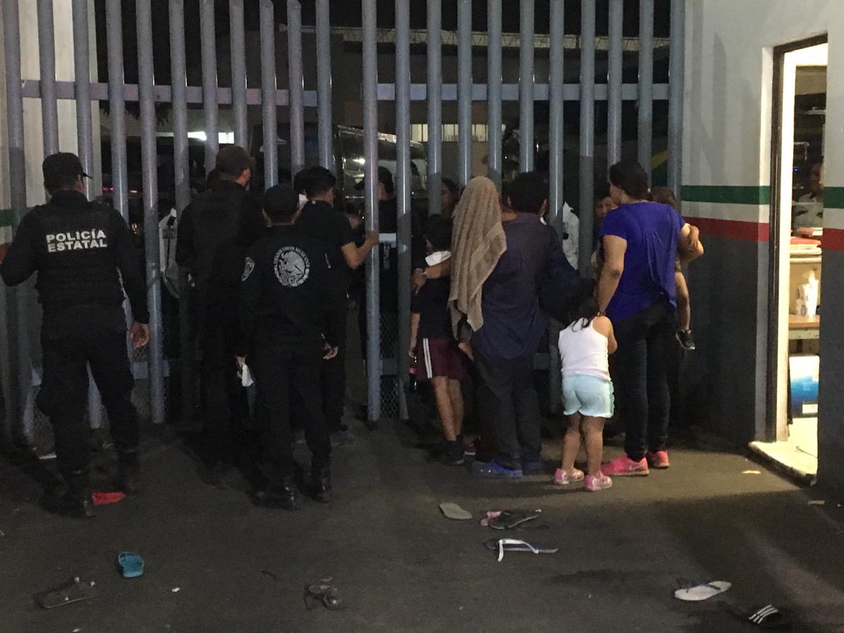 Los migrantes escaparon en la noche. (Especial)