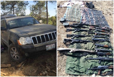 Los militares repelieron la agresión y aseguraron un arsenal. (Especial)