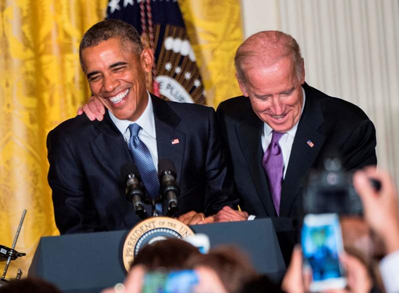 Obama y Biden. (AFP)