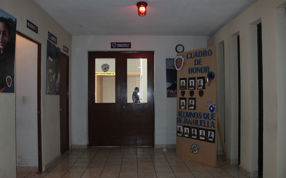 Instalaciones del Instituto en Criminalística y Ciencias Policiales Alfonso Quiroz de Torreón. (Tania Cobos)