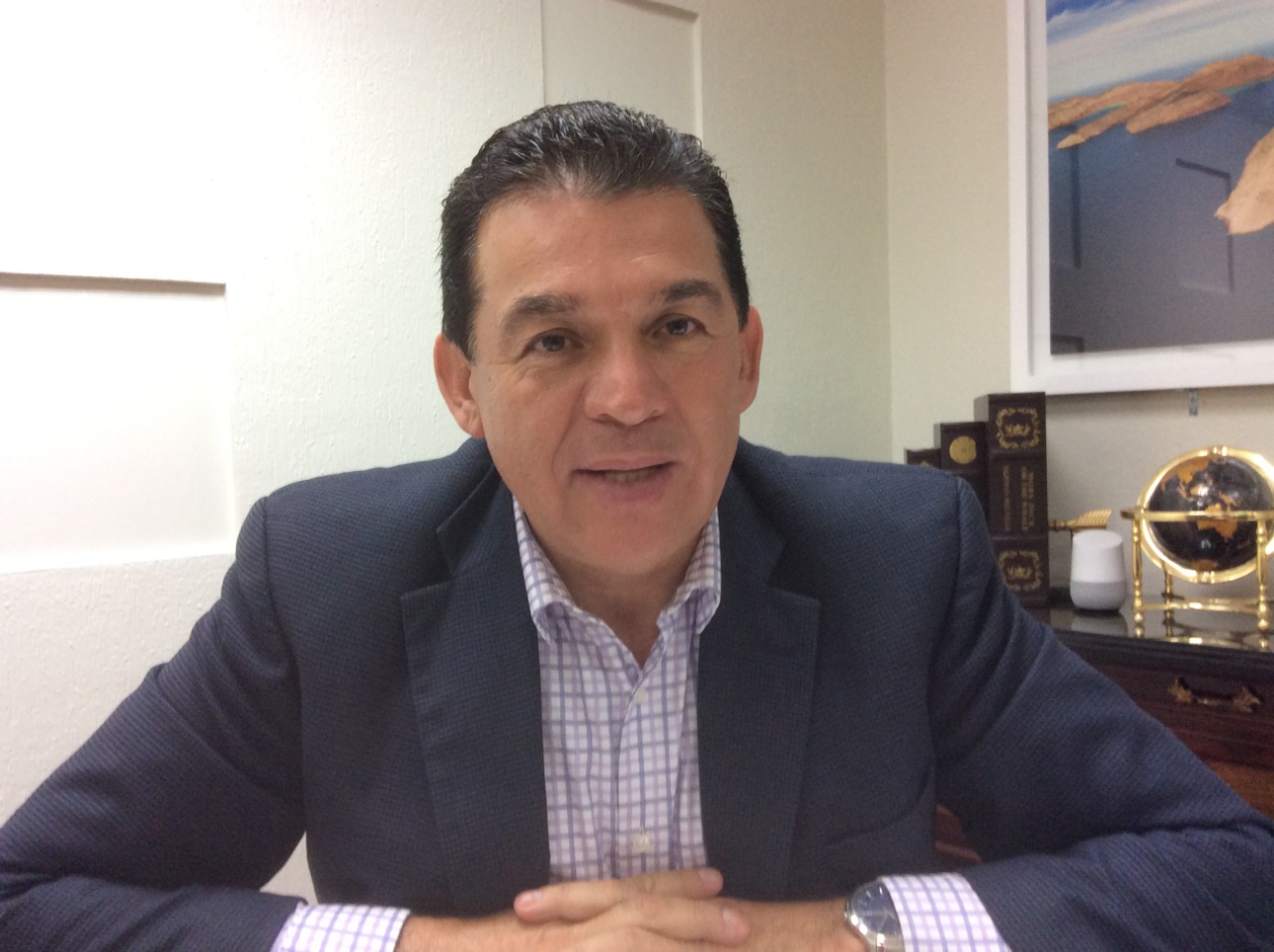 Rubén Muñoz Álvarez, alcalde de La Paz, afirmó que no solicitaron la autorización para el evento. (Margarita Rojas)
